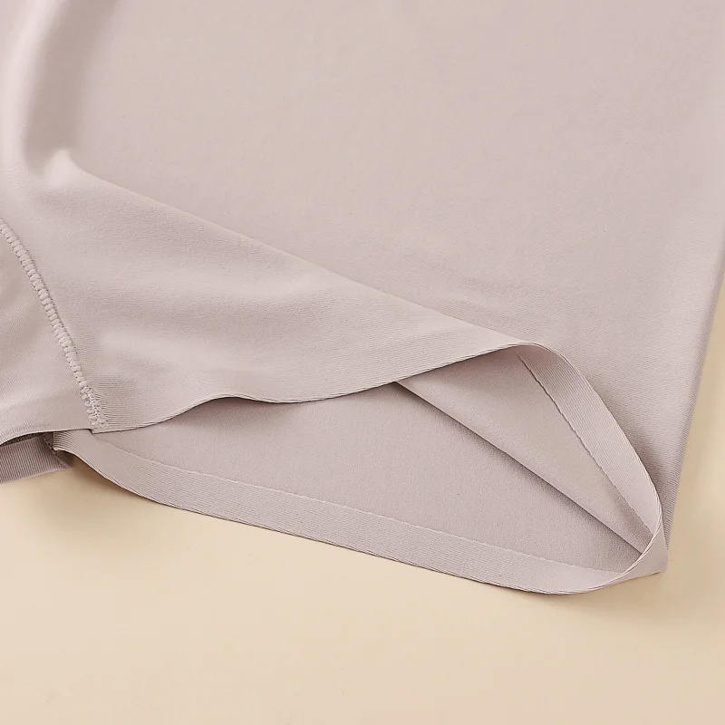 3Pcs Anti-See-Through Ice Silk Breathable Seamless Underwear Non-Curling Summer Women's Safety Pants
