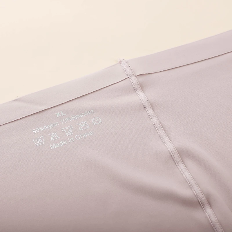 3Pcs Anti-See-Through Ice Silk Breathable Seamless Underwear Non-Curling Summer Women's Safety Pants
