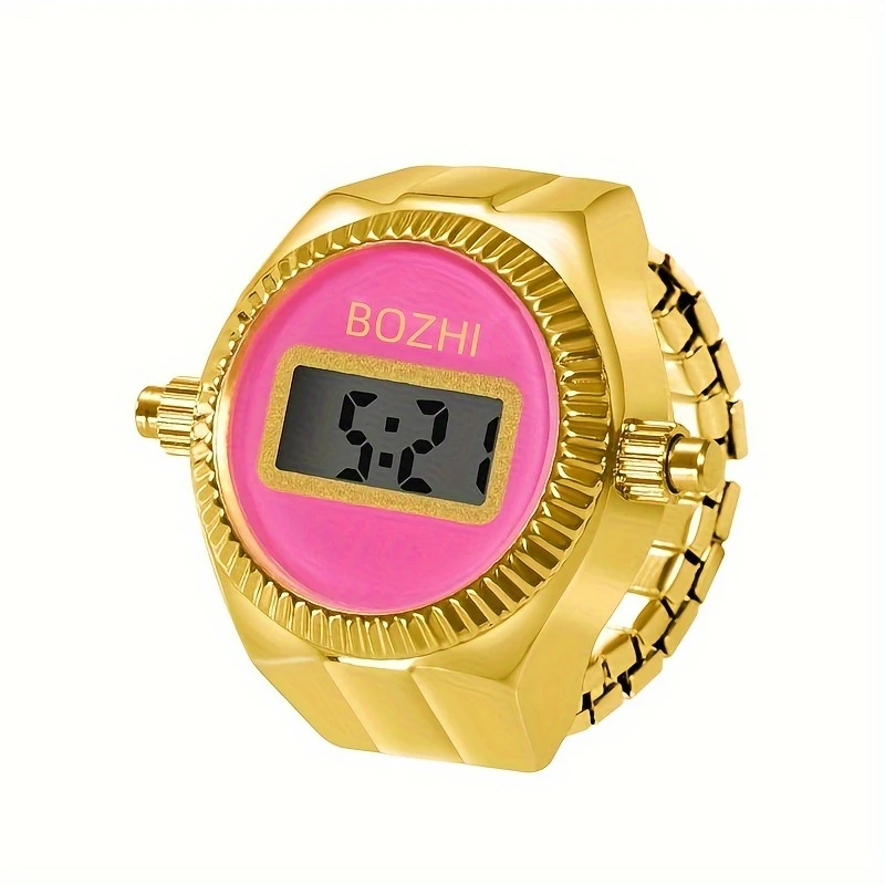 The New Electronic Watch Can See The Time Creative Ring Finger Watch Simple Men And Women Ring Watch