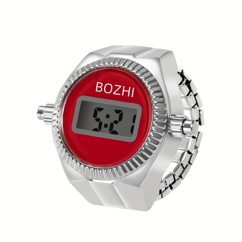 The New Electronic Watch Can See The Time Creative Ring Finger Watch Simple Men And Women Ring Watch
