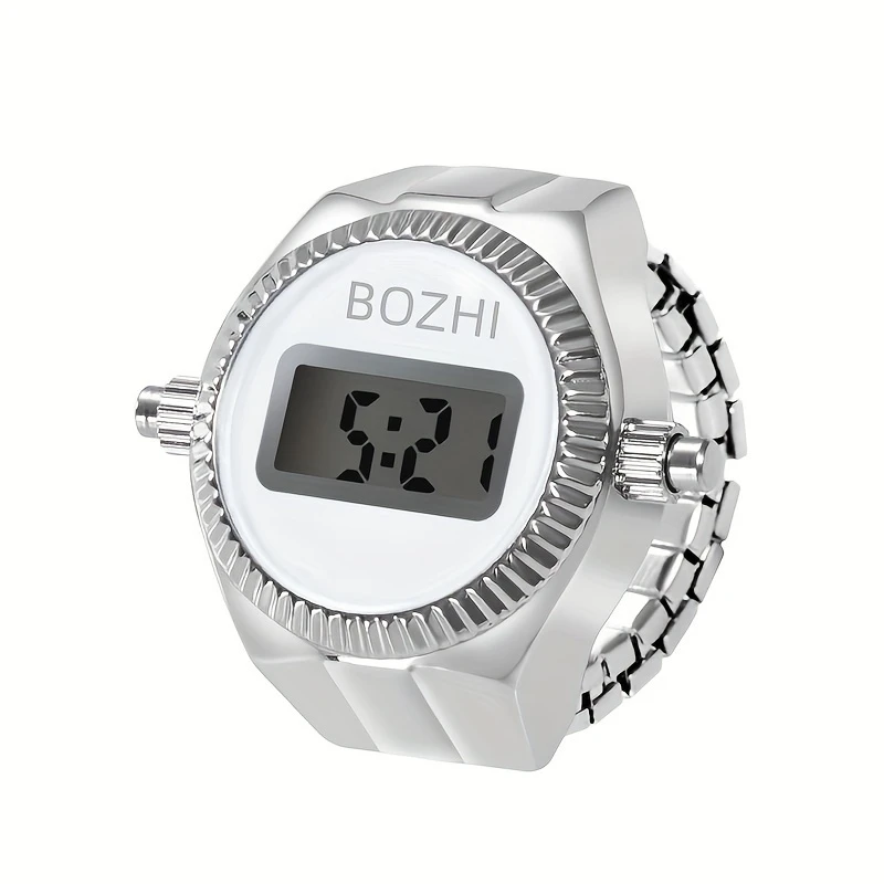 The New Electronic Watch Can See The Time Creative Ring Finger Watch Simple Men And Women Ring Watch