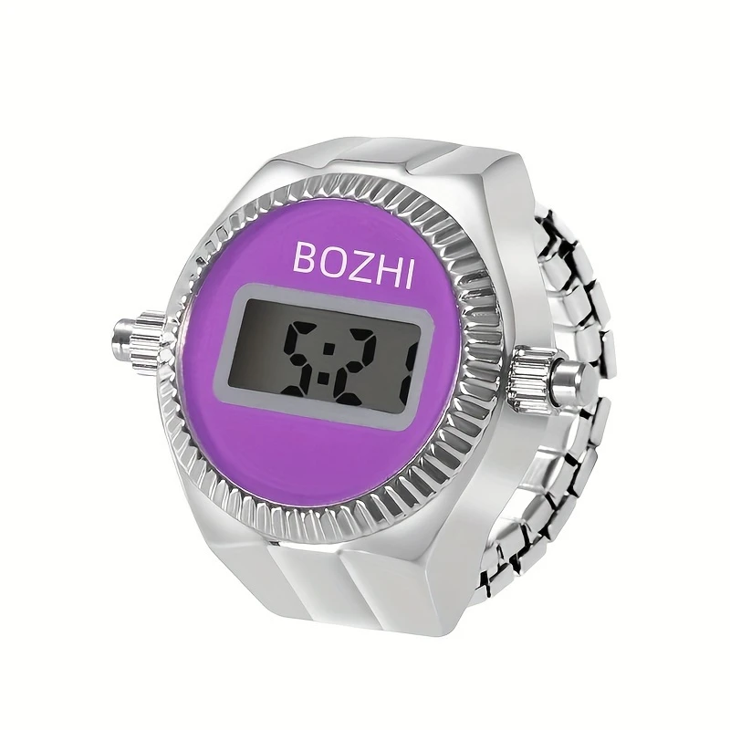 The New Electronic Watch Can See The Time Creative Ring Finger Watch Simple Men And Women Ring Watch