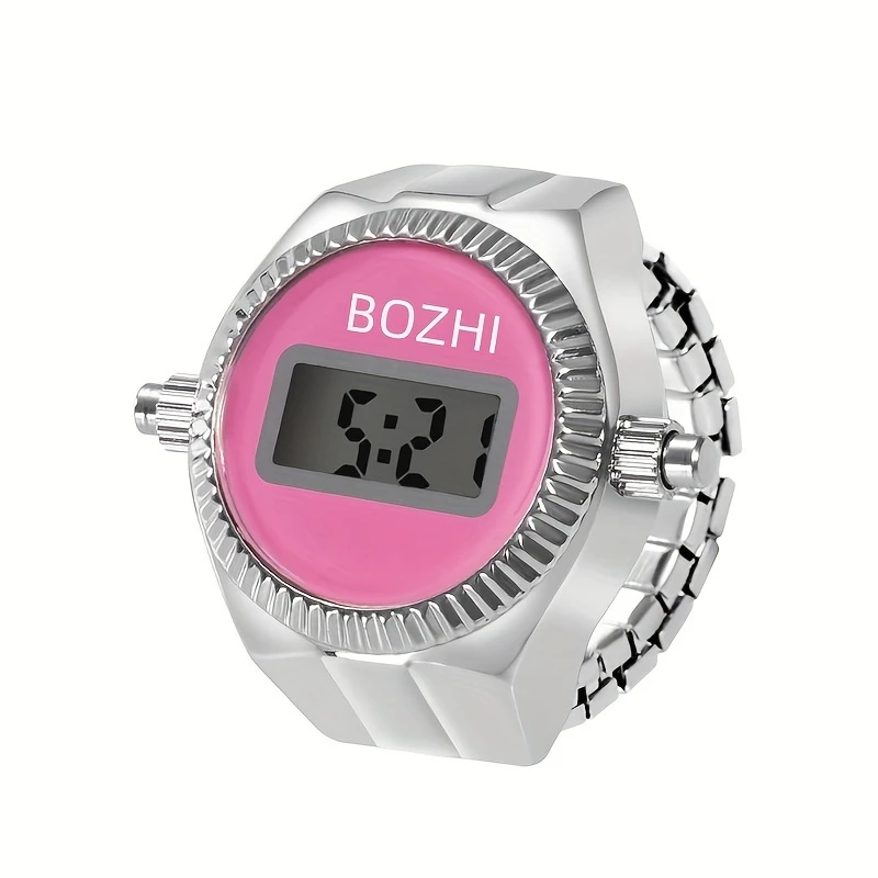 The New Electronic Watch Can See The Time Creative Ring Finger Watch Simple Men And Women Ring Watch