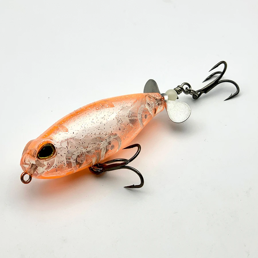 Testar 3g 5g 8g Surface Propeller Pencil Bait Topwater Wobbles Artificial Free Rotating Spin Tail Dogfish Bass Pike Fishing Lure