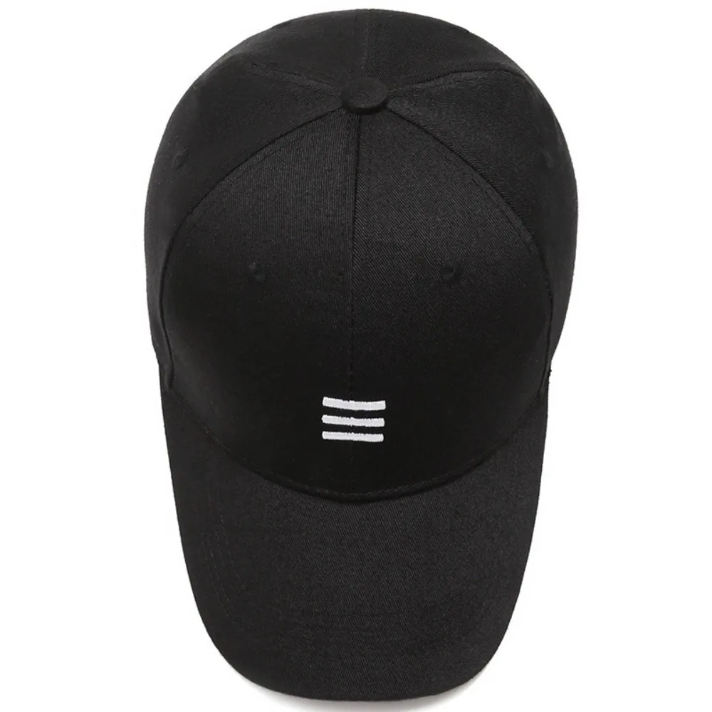 Hat trendy simple three horizontal bars Summer Baseball Men Women's fashion leisure sunshade Cap