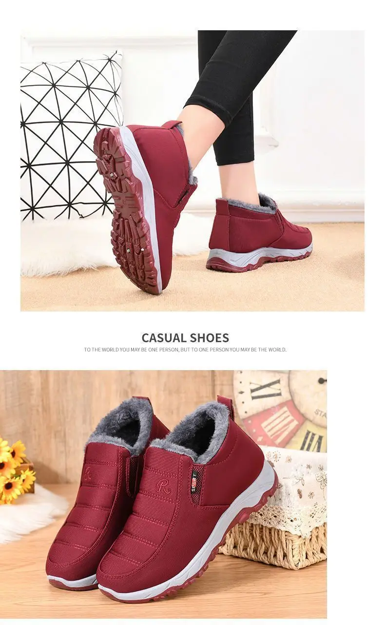 Men's Shoes Autumn Winter Casual Cotton Warm Wear Resistant Chunky Sole Affordable Free Shipping