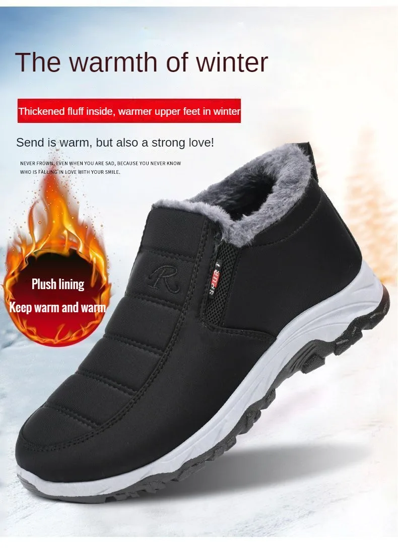Men's Shoes Autumn Winter Casual Cotton Warm Wear Resistant Chunky Sole Affordable Free Shipping
