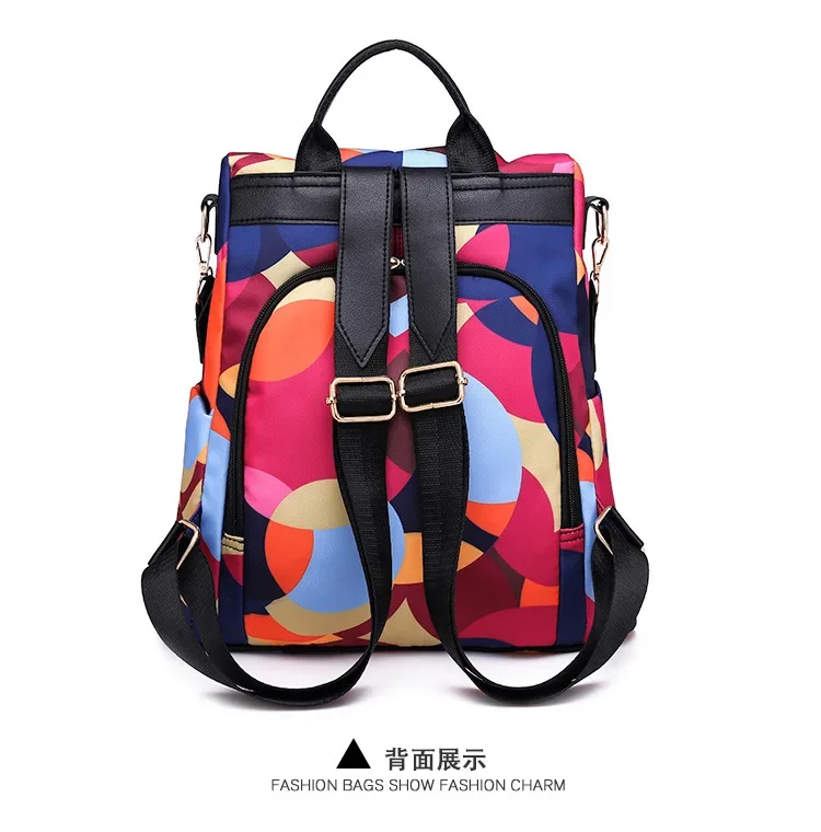 Women Backpack Fashion Oxford Cloth Shoulder Bags School Bags for Teenage Large Capacity Print Waterproof Travel Backpack