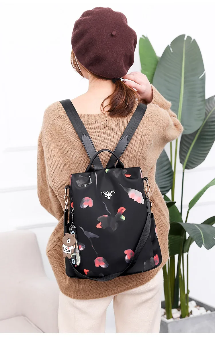 Women Backpack Fashion Oxford Cloth Shoulder Bags School Bags for Teenage Large Capacity Print Waterproof Travel Backpack