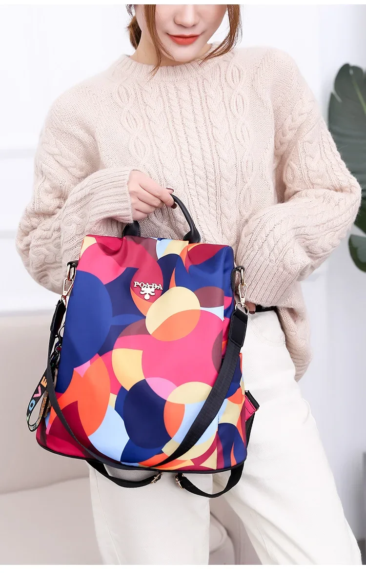 Women Backpack Fashion Oxford Cloth Shoulder Bags School Bags for Teenage Large Capacity Print Waterproof Travel Backpack