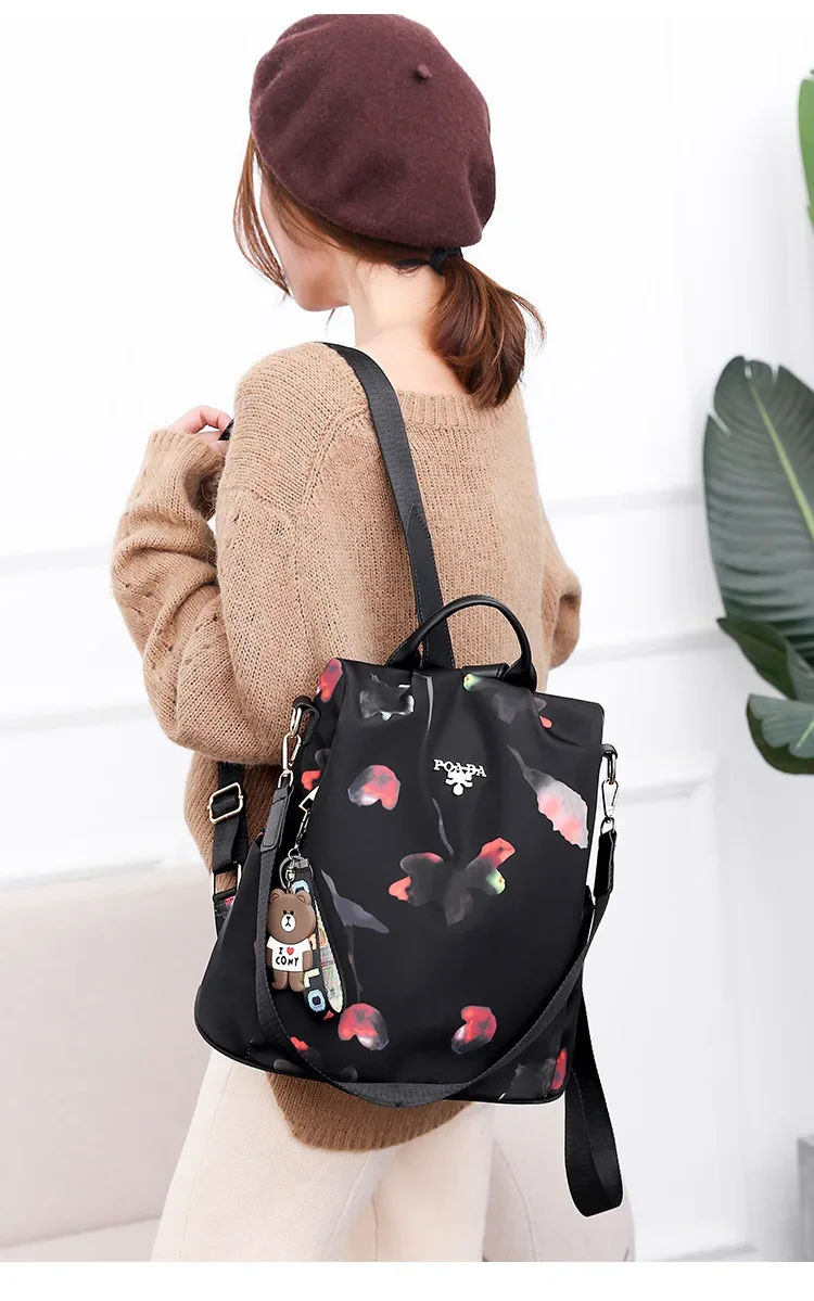 Women Backpack Fashion Oxford Cloth Shoulder Bags School Bags for Teenage Large Capacity Print Waterproof Travel Backpack