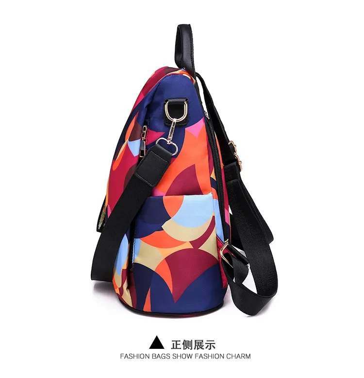 Women Backpack Fashion Oxford Cloth Shoulder Bags School Bags for Teenage Large Capacity Print Waterproof Travel Backpack