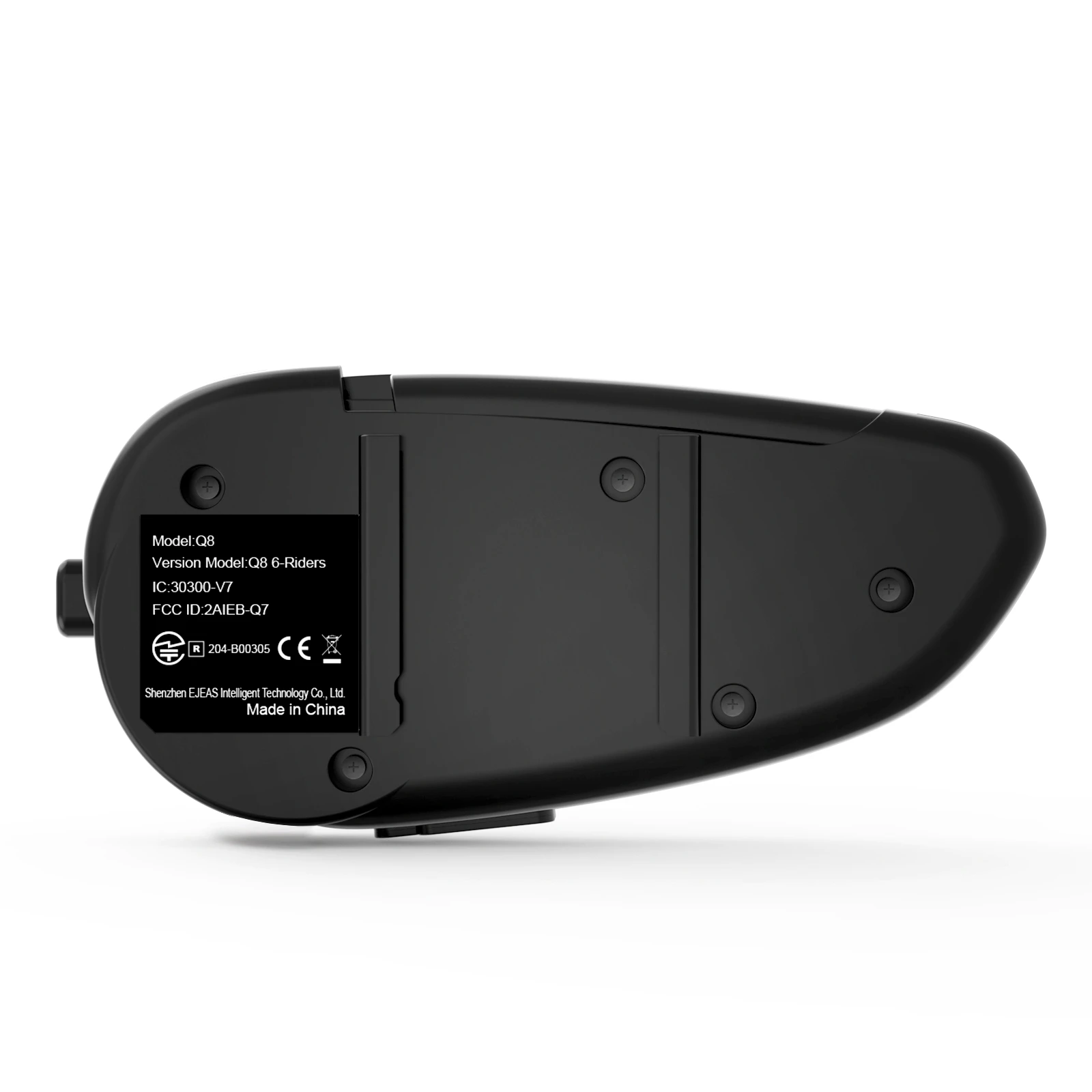EJEAS Q8 Bluetooth 5.1 Motorcycle Helmet Headset Intercom, with EUC Remote Walkie Talkie, for 6 Riders Talking At Real Time IP67
