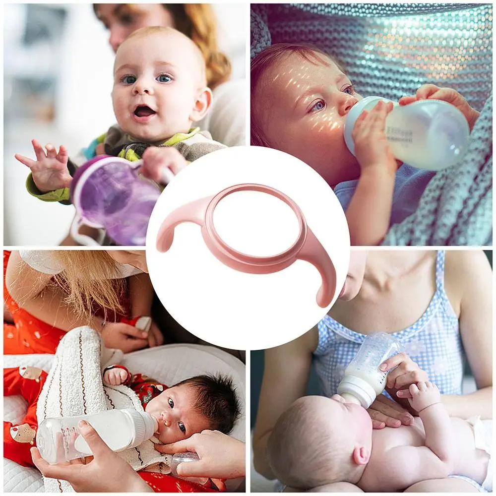 Baby Bottle Handles Nursing Bottle Handle Silicone Baby Wide Caliber Bottle Double Ear Holder Bottle Accessories