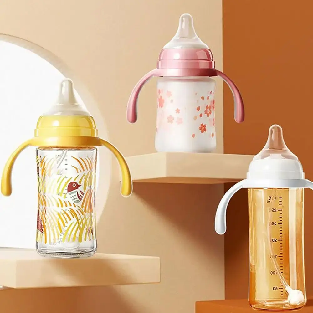 Baby Bottle Handles Nursing Bottle Handle Silicone Baby Wide Caliber Bottle Double Ear Holder Bottle Accessories