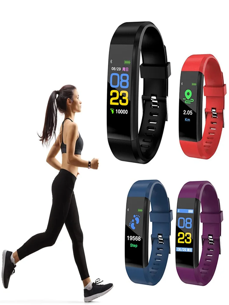 115plus Kids Smartwatch Bluetooth 4.0 Intelligent Sports Bracelet for iOS Android Sport Fitness Tracker Touch Wristband Watch