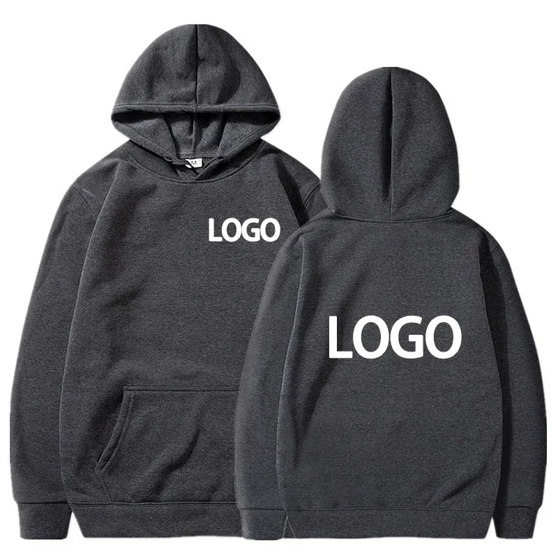 Men's and Women's Hooded Pullover, Customized Team Loose Casual Clothing, Fashionable and Personalized 100% Polyester,