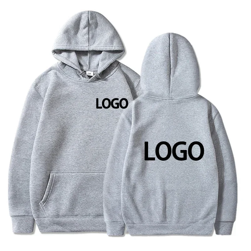 Men's and Women's Hooded Pullover, Customized Team Loose Casual Clothing, Fashionable and Personalized 100% Polyester,