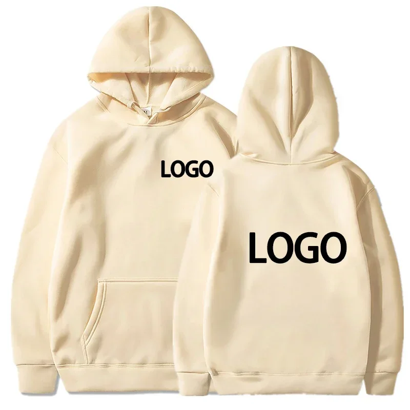 Men's and Women's Hooded Pullover, Customized Team Loose Casual Clothing, Fashionable and Personalized 100% Polyester,