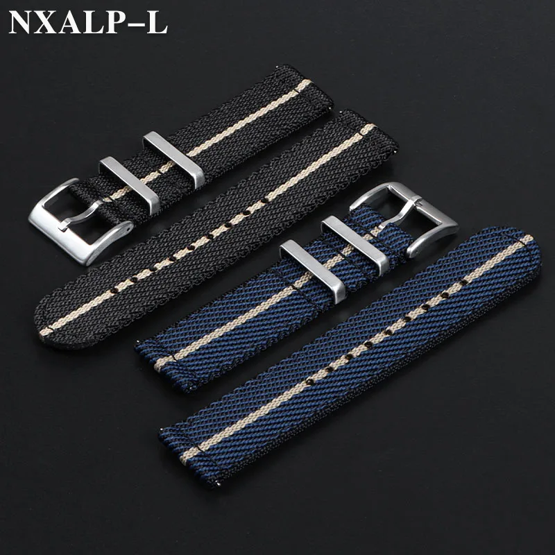 Men's Military Nylon Watch Strap for Seiko for Omega Bracelet Quick Release Universal Sport Canvas Smart Watch Band 20mm 22mm