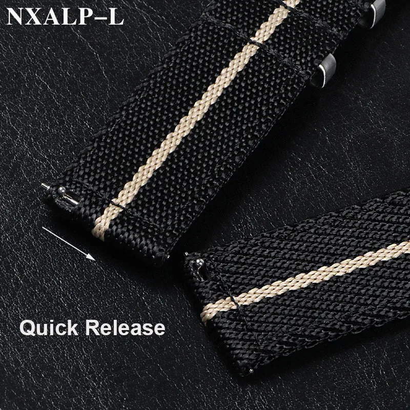 Men's Military Nylon Watch Strap for Seiko for Omega Bracelet Quick Release Universal Sport Canvas Smart Watch Band 20mm 22mm