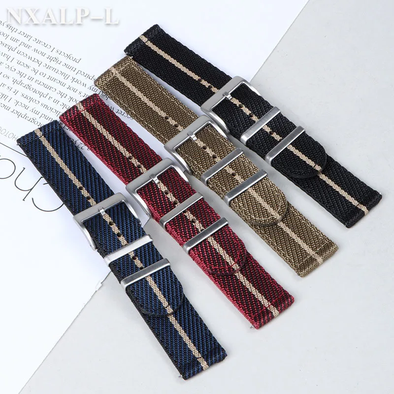 Men's Military Nylon Watch Strap for Seiko for Omega Bracelet Quick Release Universal Sport Canvas Smart Watch Band 20mm 22mm