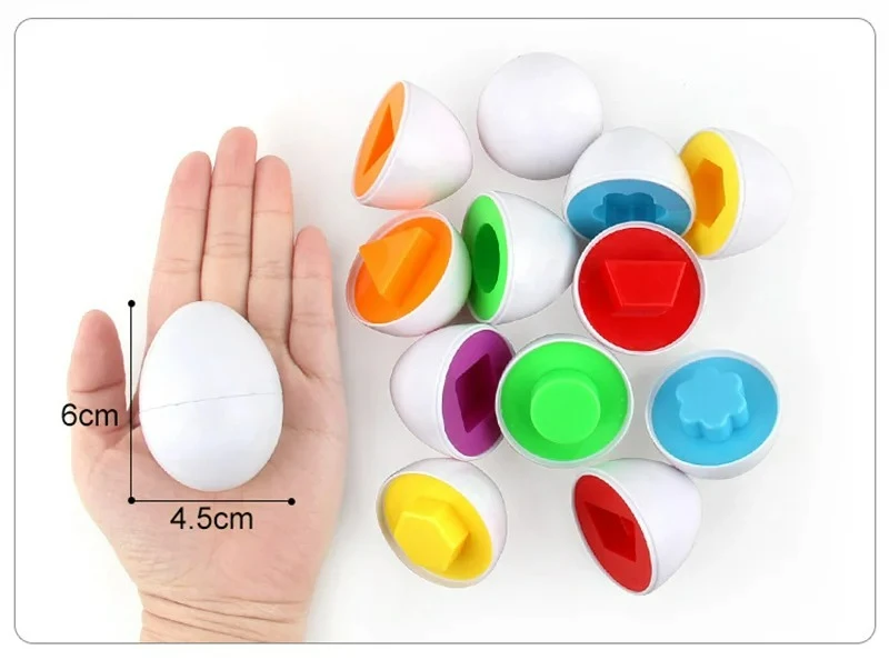 Eggs Screws 3D Puzzle Montessori Learning Education Math Toys Kids Shape Match Smart Game For Children Educational Easter Gifts