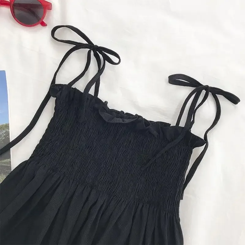 Sexy Tank Top Bow Halter Crop Tops Women Summer Folds Camis Backless Camisole Casual Bandage Tee Female Sleeveless Cropped Vest