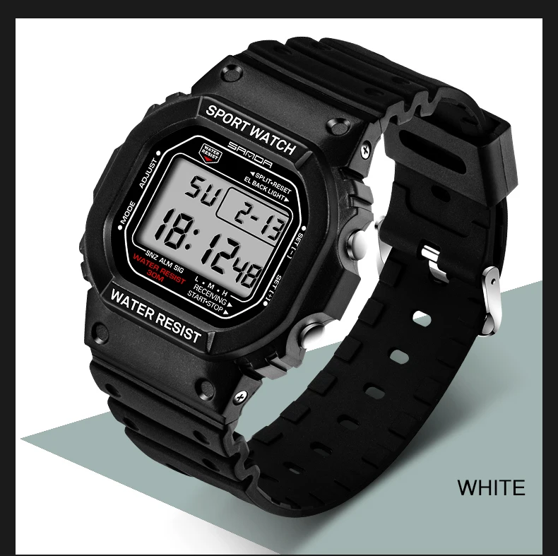 SANDA Digital Watch Men Waterproof 30M Watch LED Men's Sport G Style Watch Mens Top Brand Military Watches Relogio Masculino