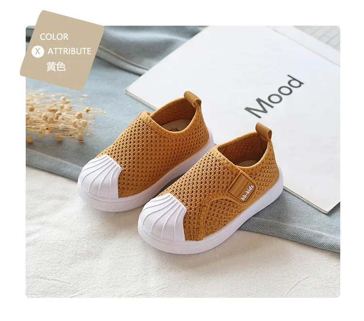 Kids Casual Sneakers for Boys Girls Toddlers Fashion Skate Shoes Knitted Fabric Casual Shoes for Kindergarten School Soft 21-30