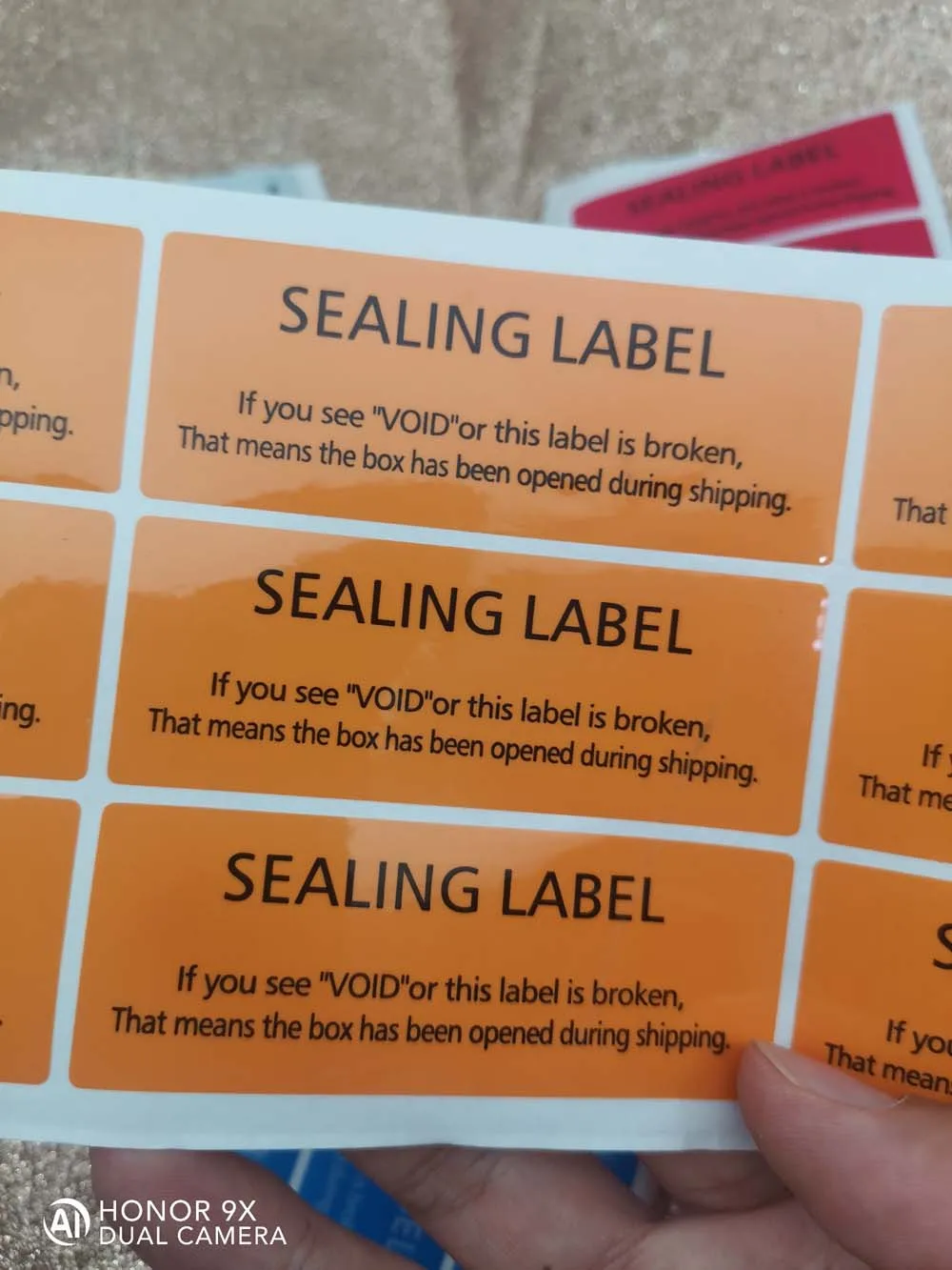 90pcs Warranty Protection Sticker ( 80X30MM )Security Seal Tamper Proof Warranty Void Label Stickers