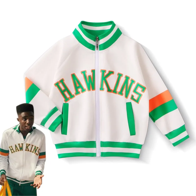 New Kids Zip Up Hoodie Sweatshirt Max Mayfield Cosplay Zipper Hooded Jacket Halloween For Girls Boys