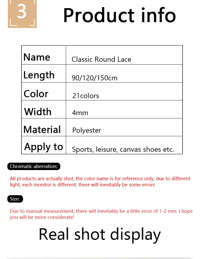 Classic Round Shoelaces for Sneakers Boots Hiking Shoes Shoelace Oxford Shoe Laces for woman man 90cm/120cm/150cm Shoestrings