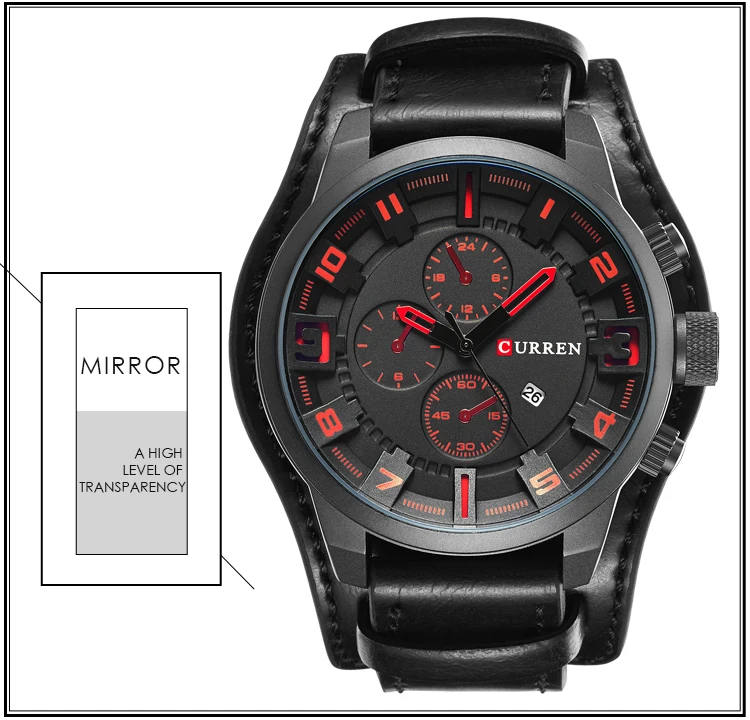 CURREN Men's Watches Top Brand Luxury Fashion&Casual Business Quartz Watch Date Waterproof Wristwatch Relogio Masculino