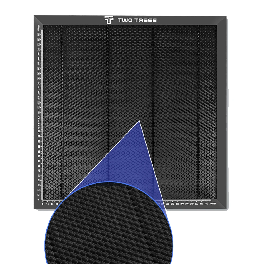 Heavy Duty Honeycomb Metal Table 300/400/500/600mm for Laser Engraver Cutting,Black Oxide Coated Fits for ORTUR xTool two trees