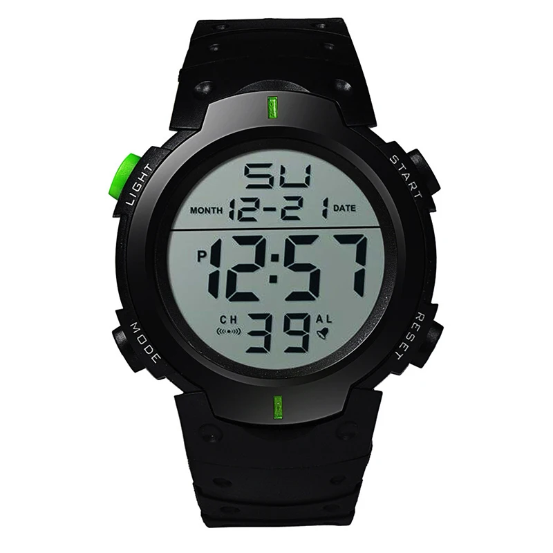 Big Dial Men's Watch Military Sport Watch Luminous LED Digital Watch Multifunciton Outdoor Waterproof Electronic Watches for Man