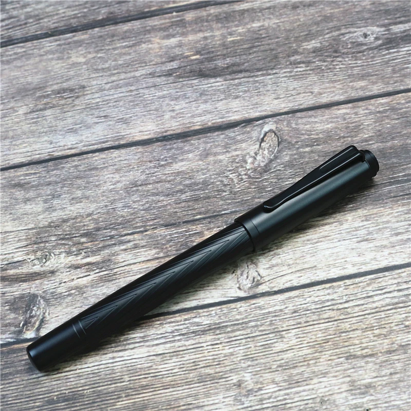 Black Samurai High Quality Fountain Pen Black Forest Excellent Titanium Nib Office School Supplies Writing Smooth Ink Pens