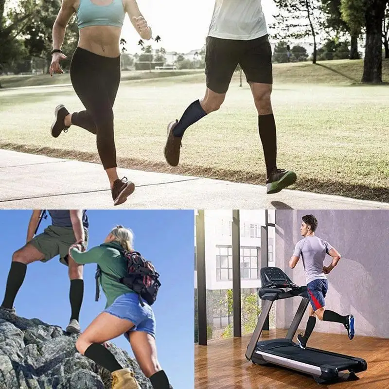 Copper Compression Socks Men Women Anti Fatigue Pain Relief Knee High Stockings 20-30 mmHg for Running Athletic Pregnancy XXL