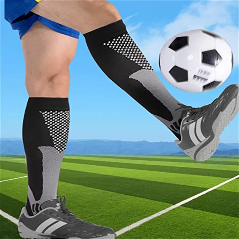 Copper Compression Socks Men Women Anti Fatigue Pain Relief Knee High Stockings 20-30 mmHg for Running Athletic Pregnancy XXL