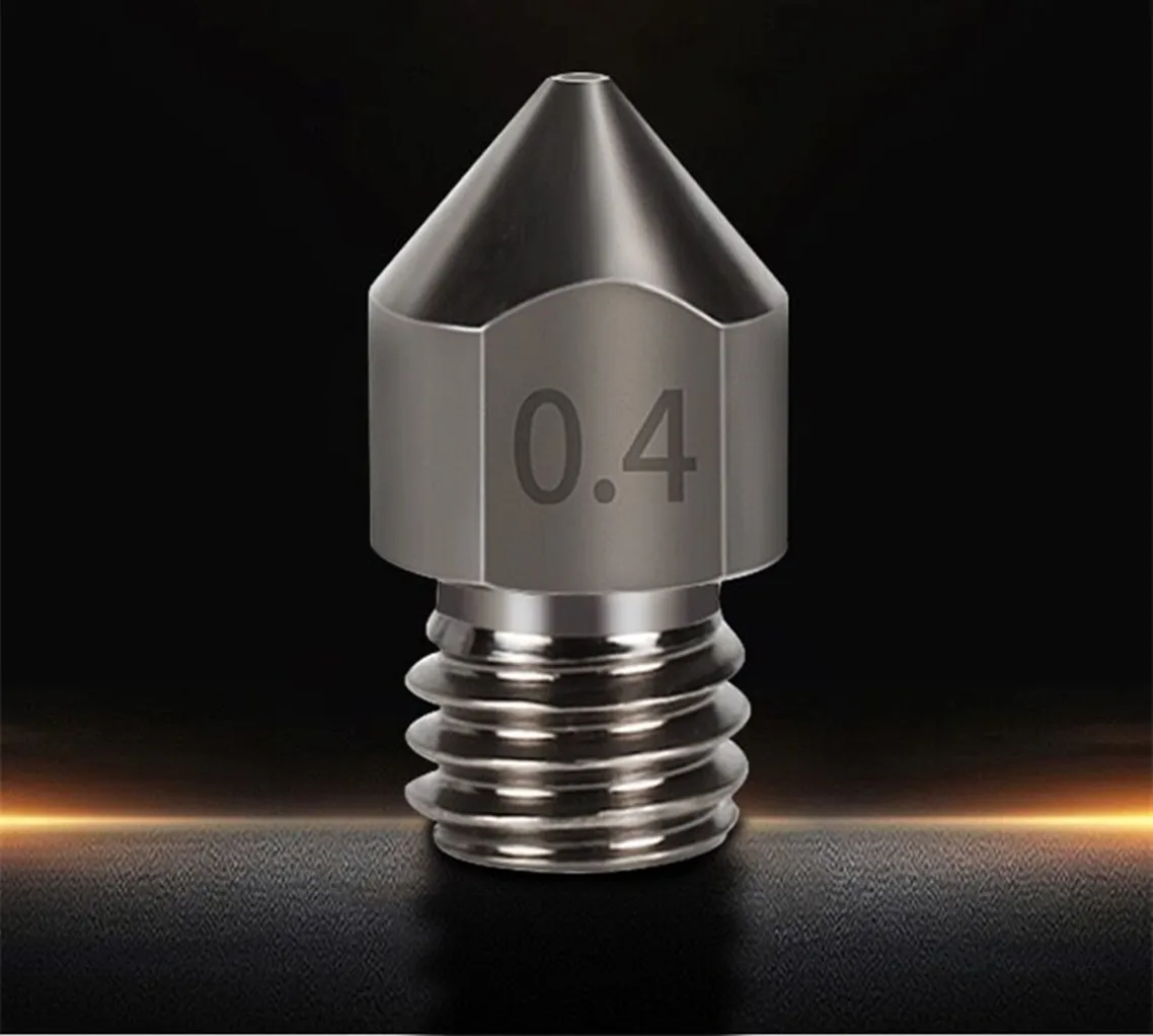 1/3Pcs MK8 Nozzle Hardened Steel M6 Corrosion-Resistant Extruder 0.4/0.6/0.8mm 3D Printer Nozzle For CR10 Ender 3 Sapphire Pro