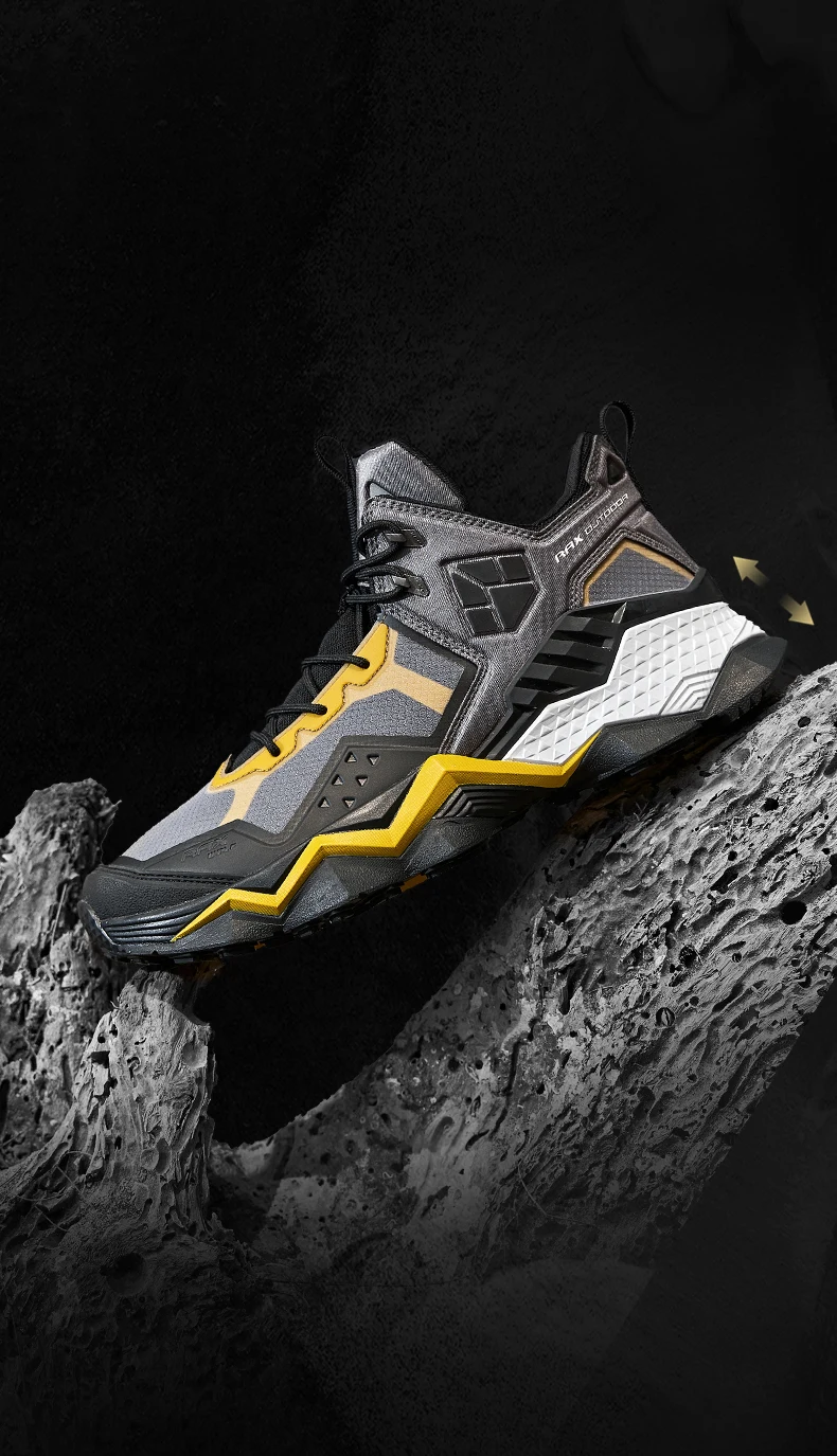 Rax Men Waterproof Hiking Shoes Breathable Hiking Boots Outdoor Trekking Boots Sports Sneakers Tactical Shoes
