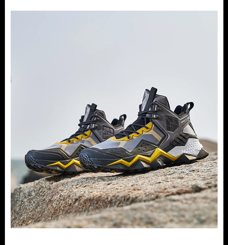 Rax Men Waterproof Hiking Shoes Breathable Hiking Boots Outdoor Trekking Boots Sports Sneakers Tactical Shoes