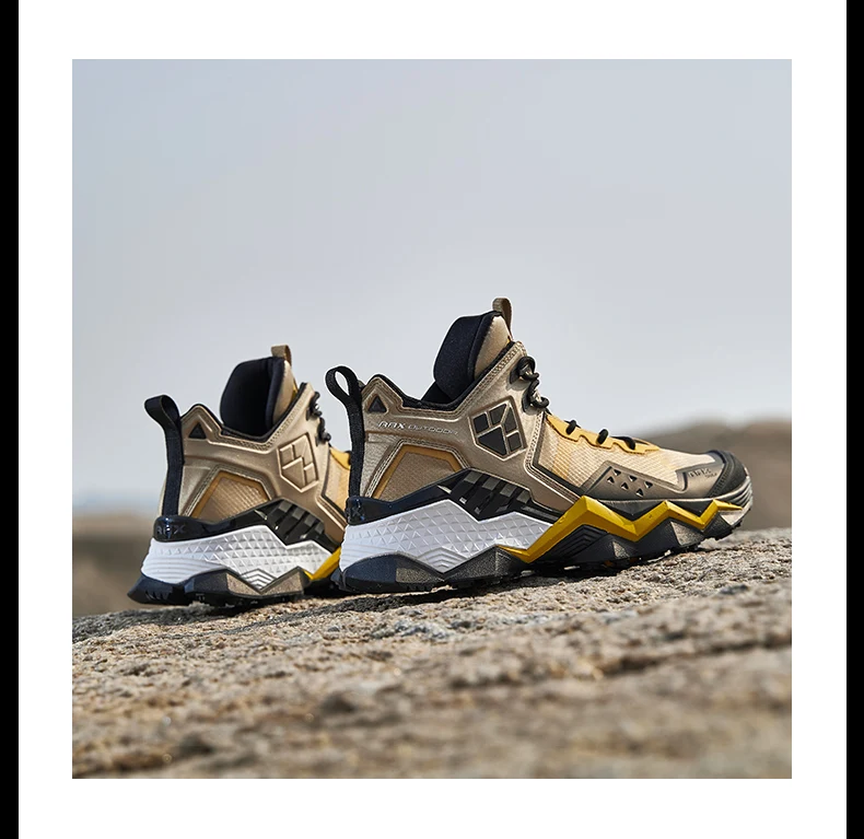 Rax Men Waterproof Hiking Shoes Breathable Hiking Boots Outdoor Trekking Boots Sports Sneakers Tactical Shoes