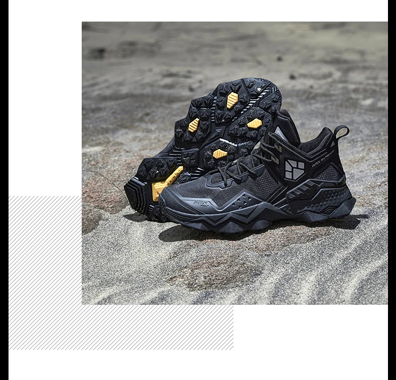 Rax Men Waterproof Hiking Shoes Breathable Hiking Boots Outdoor Trekking Boots Sports Sneakers Tactical Shoes