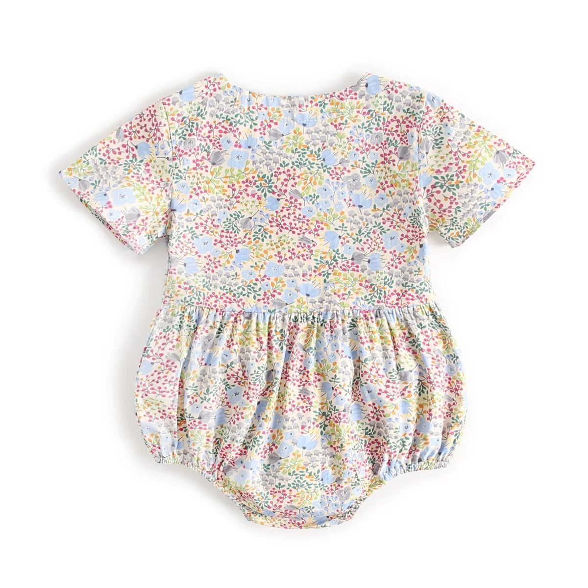 Sanlutoz Newborn Flowers Baby Girls Bodysuits Cotton Baby Bodysuit Short Sleeve Summer Infant Clothing Princess