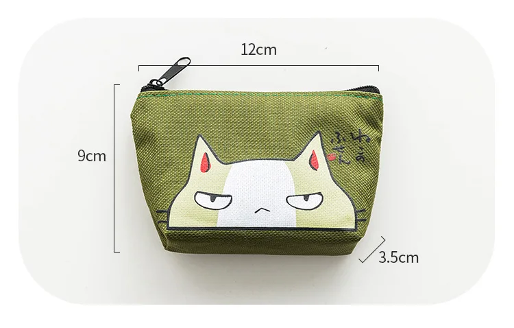 New Women Kids Canvas Coin Purse Floral Zipper Pouch Small Wallet Children Female Key Card Holder Mini Money Bag Gift