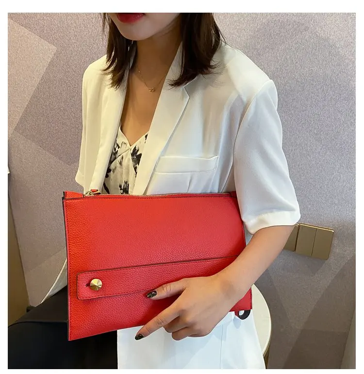 Fashion Luxury Handbag Women Bags PU Leather Designer Ladies Evening Envelope Bag Female Day Clutches 2026 New Lady Clutch Purse