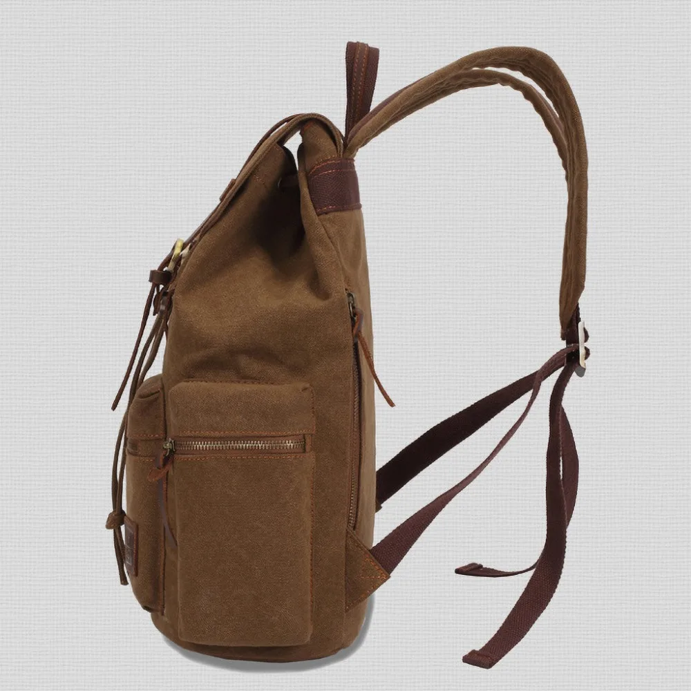 Vintage Canvas Backpacks Men And Women Bags Travel Students Casual For Hiking Travel Camping Backpack Mochila Masculina