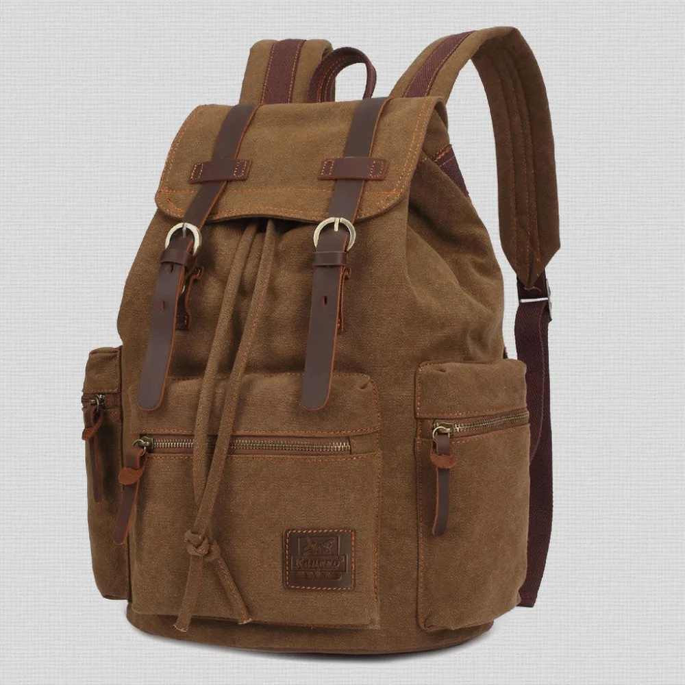 Vintage Canvas Backpacks Men And Women Bags Travel Students Casual For Hiking Travel Camping Backpack Mochila Masculina