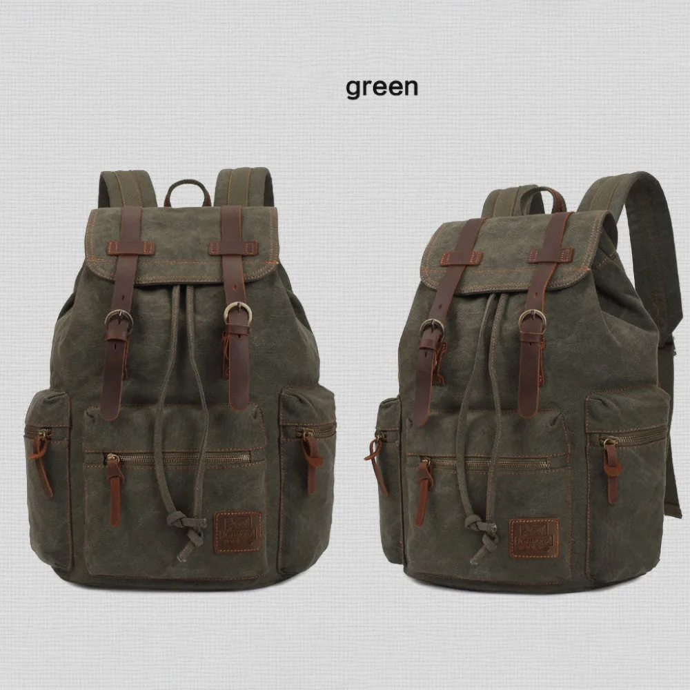 Vintage Canvas Backpacks Men And Women Bags Travel Students Casual For Hiking Travel Camping Backpack Mochila Masculina